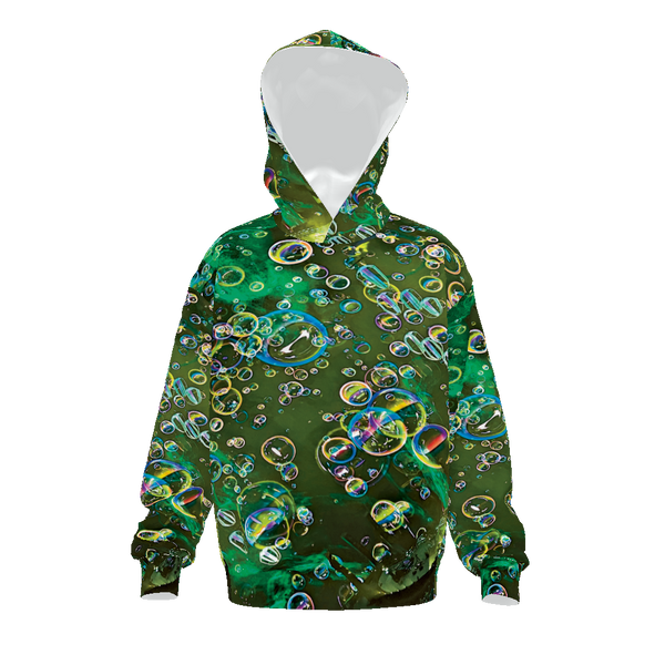 Sphere Bubbles All Over Print Hoodie in Green – Scotty Radford Art